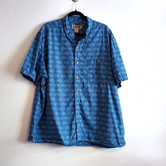 Duluth Trading Co buttonup shortsleeve shirt - Picture 1 of 4